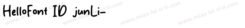 HelloFont ID junLi字体转换